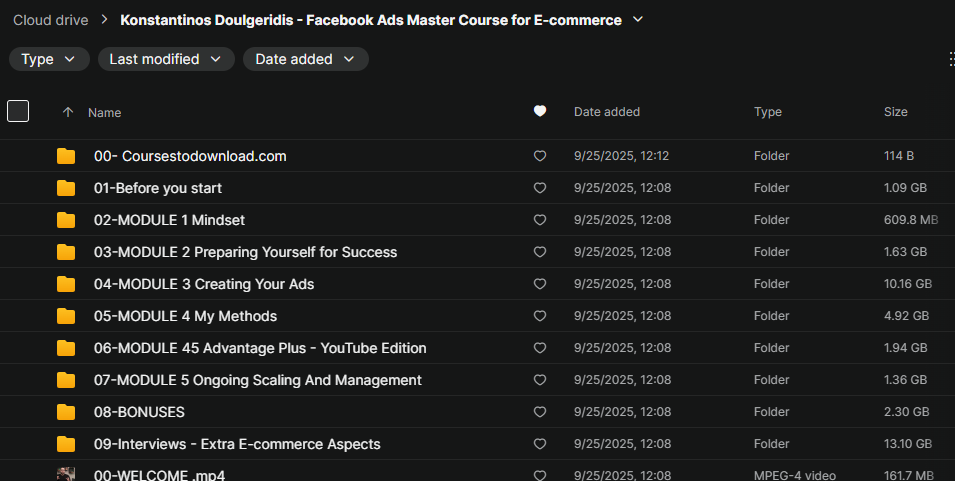 Konstantinos Doulgeridis - Facebook Ads Master Course for E-commerce